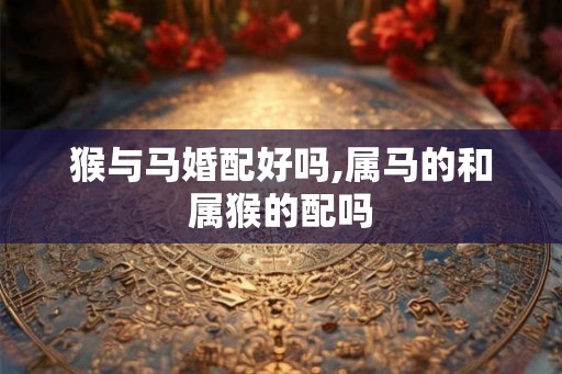 猴与马婚配好吗,属马的和属猴的配吗