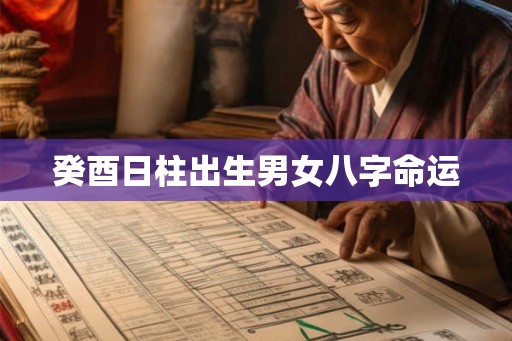 癸酉日柱出生男女八字命运