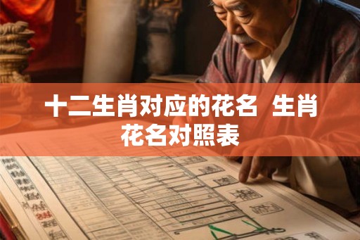 十二生肖对应的花名  生肖花名对照表