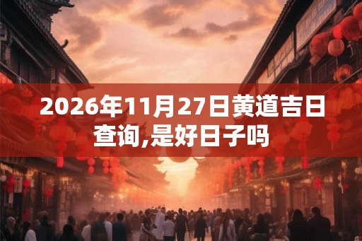 2026年11月27日黄道吉日查询,是好日子吗