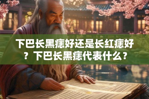 下巴长黑痣好还是长红痣好?下巴长黑痣代表什么? 下巴长黑痣好还是长红痣好?下巴长黑痣代表什么?