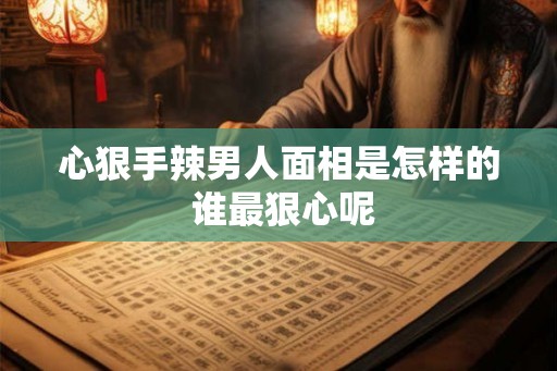 心狠手辣男人面相是怎样的 谁最狠心呢