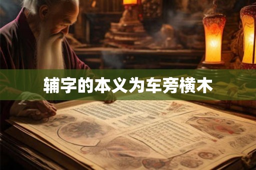 辅字的本义为车旁横木