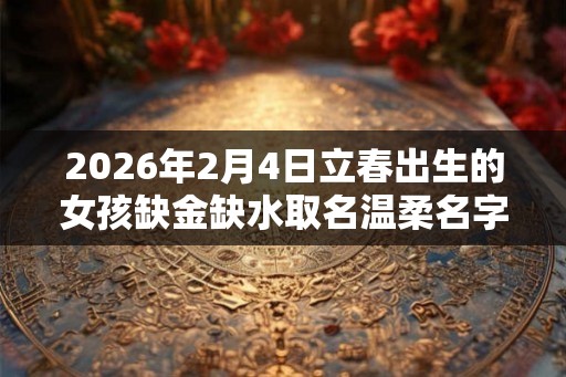 2026年2月4日立春出生的女孩缺金缺水取名温柔名字