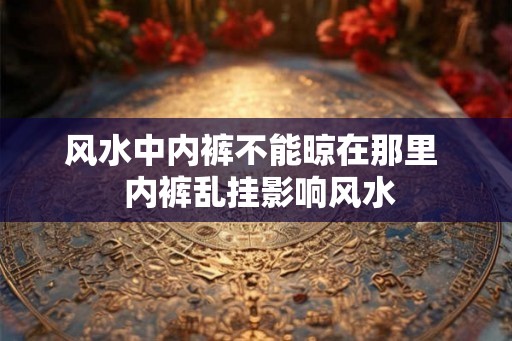 风水中内裤不能晾在那里  内裤乱挂影响风水