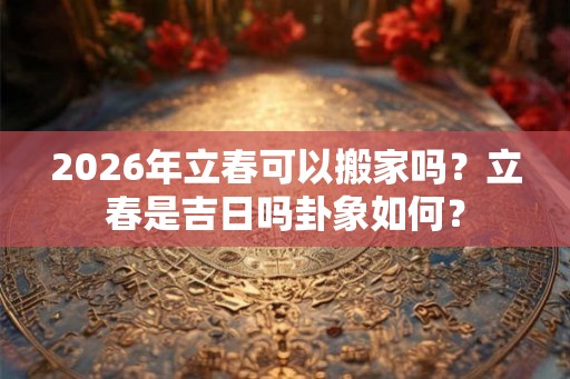 2026年立春可以搬家吗？立春是吉日吗卦象如何？