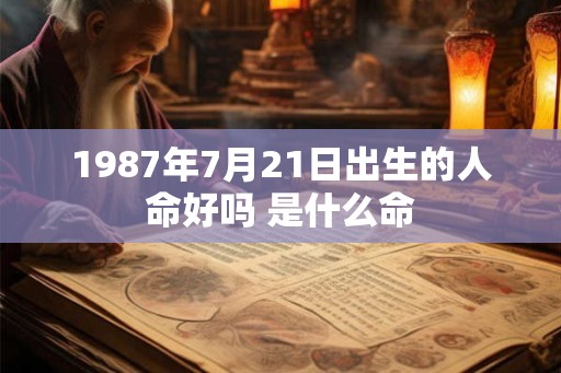 1987年7月21日出生的人命好吗 是什么命