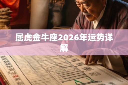 属虎金牛座2026年运势详解