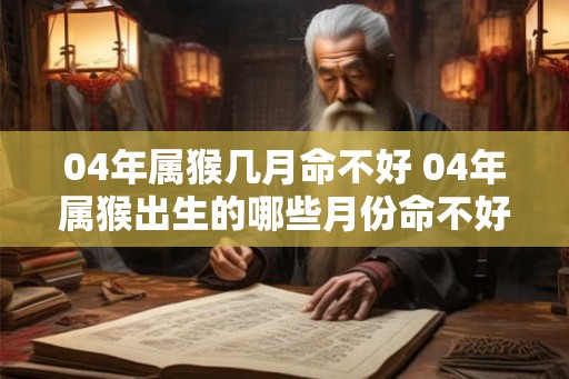 04年属猴几月命不好 04年属猴出生的哪些月份命不好