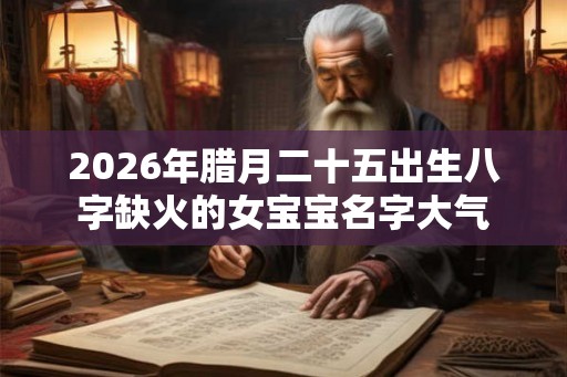 2026年腊月二十五出生八字缺火的女宝宝名字大气