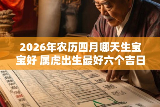2026年农历四月哪天生宝宝好 属虎出生最好六个吉日