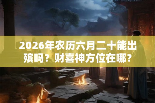 2026年农历六月二十能出殡吗？财喜神方位在哪？