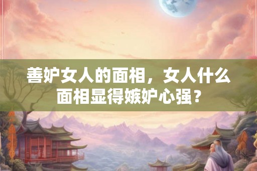 善妒女人的面相，女人什么面相显得嫉妒心强？