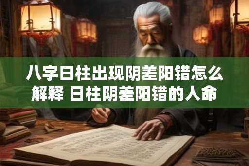 八字日柱出现阴差阳错怎么解释 日柱阴差阳错的人命运如何