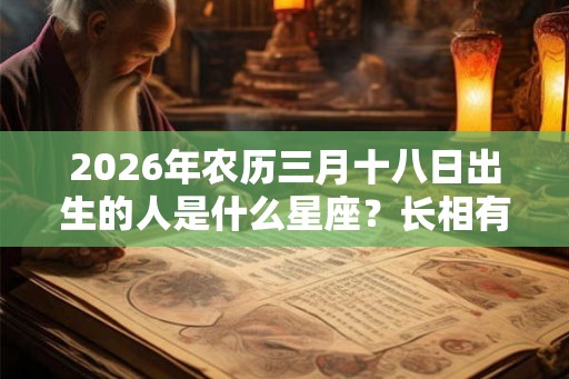 2026年农历三月十八日出生的人是什么星座？长相有什么特点？
