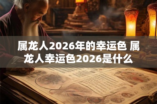 属龙人2026年的幸运色 属龙人幸运色2026是什么 属龙人2026年的幸运色 属龙人幸运色2026是什么