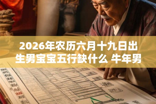 2026年农历六月十九日出生男宝宝五行缺什么 牛年男孩名字推荐