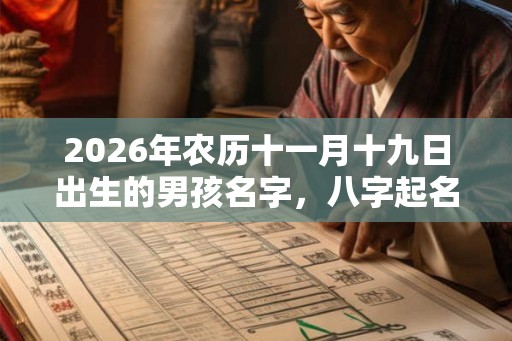 2026年农历十一月十九日出生的男孩名字,八字起名大全 2026年农历十一月十九日出生的男孩名字,八字起名大全
