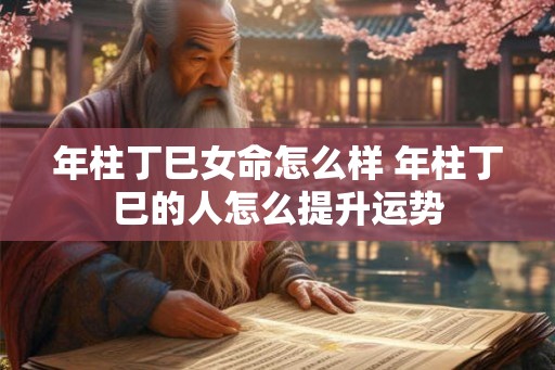 年柱丁巳女命怎么样 年柱丁巳的人怎么提升运势