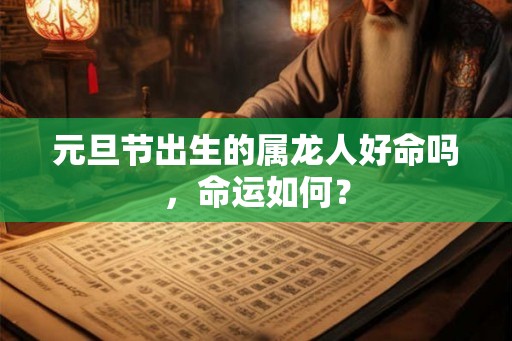 元旦节出生的属龙人好命吗，命运如何？