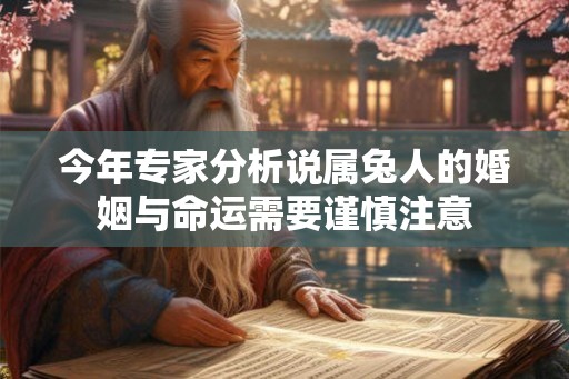 今年专家分析说属兔人的婚姻与命运需要谨慎注意