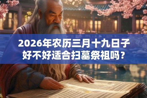 2026年农历三月十九日子好不好适合扫墓祭祖吗？