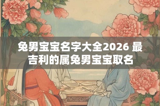 兔男宝宝名字大全2026 最吉利的属兔男宝宝取名 兔男宝宝名字大全2026 最吉利的属兔男宝宝取名