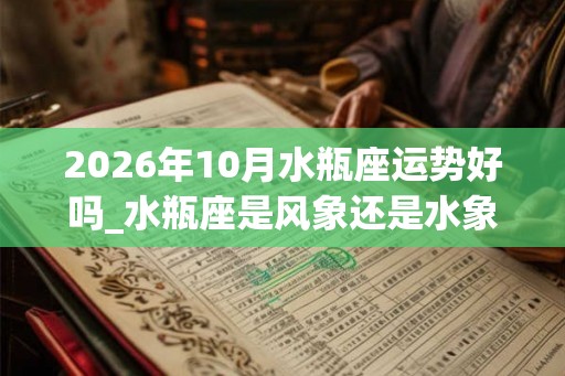 2026年10月水瓶座运势好吗_水瓶座是风象还是水象