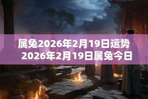 属兔2026年2月19日运势  2026年2月19日属兔今日运势