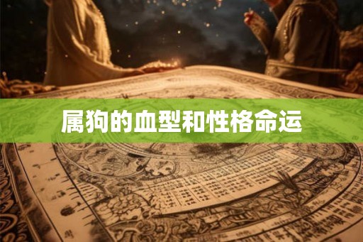 属狗的血型和性格命运 属狗的血型和性格命运