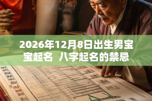 2026年12月8日出生男宝宝起名  八字起名的禁忌