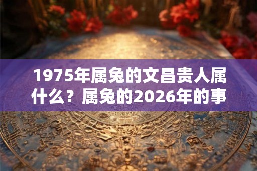 1975年属兔的文昌贵人属什么？属兔的2026年的事业运势如何？