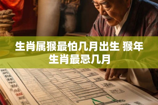 生肖属猴最怕几月出生 猴年生肖最忌几月