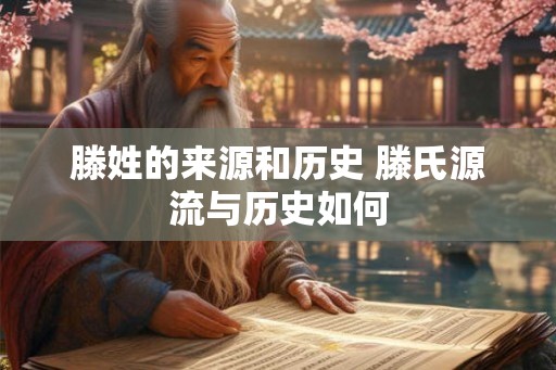 滕姓的来源和历史 滕氏源流与历史如何