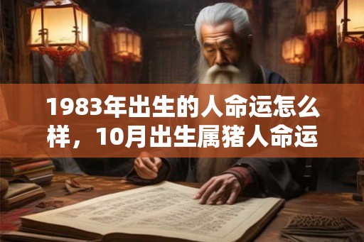 1983年出生的人命运怎么样，10月出生属猪人命运
