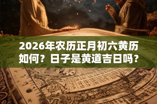 2026年农历正月初六黄历如何？日子是黄道吉日吗？