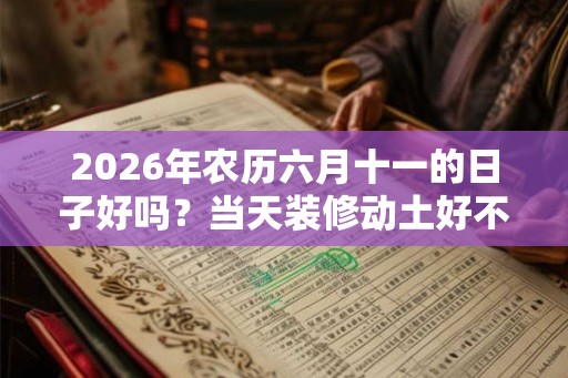 2026年农历六月十一的日子好吗？当天装修动土好不好？
