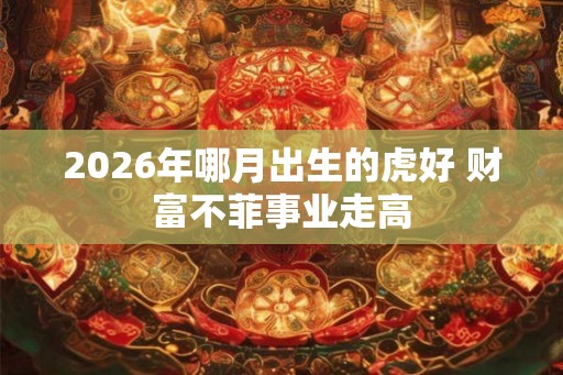 2026年哪月出生的虎好 财富不菲事业走高