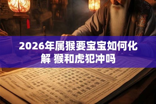 2026年属猴要宝宝如何化解 猴和虎犯冲吗 2026年属猴要宝宝如何化解 猴和虎犯冲吗