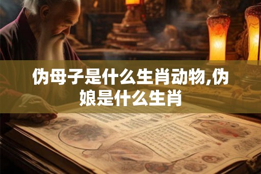 伪母子是什么生肖动物,伪娘是什么生肖