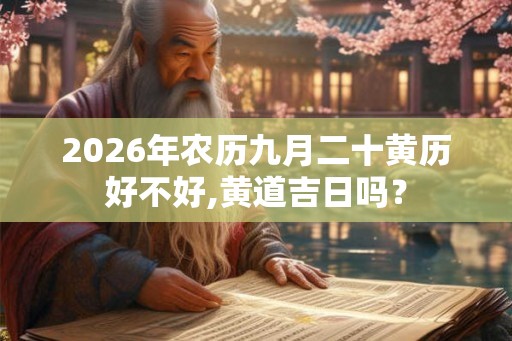 2026年农历九月二十黄历好不好,黄道吉日吗？