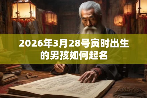 2026年3月28号寅时出生的男孩如何起名 2026年3月28号寅时出生的男孩如何起名