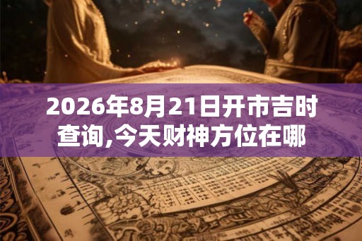 2026年8月21日开市吉时查询,今天财神方位在哪