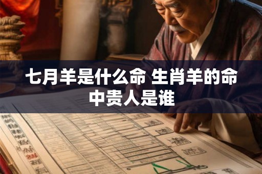 七月羊是什么命 生肖羊的命中贵人是谁 七月羊是什么命 生肖羊的命中贵人是谁