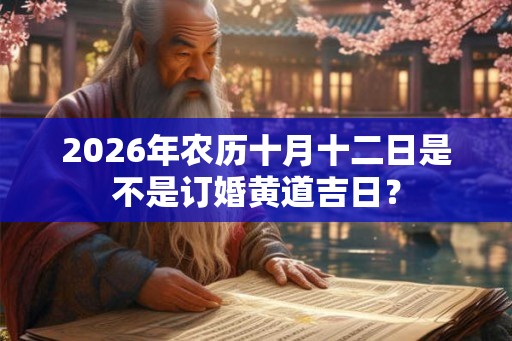 2026年农历十月十二日是不是订婚黄道吉日？