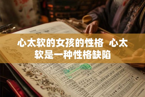 心太软的女孩的性格  心太软是一种性格缺陷