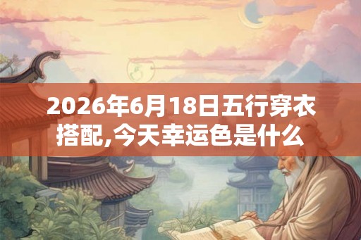 2026年6月18日五行穿衣搭配,今天幸运色是什么