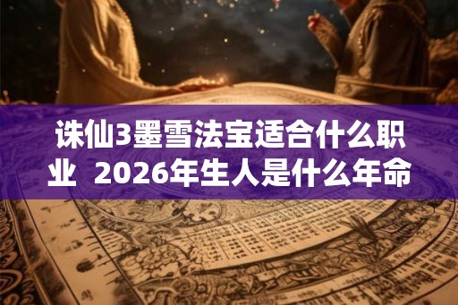 诛仙3墨雪法宝适合什么职业  2026年生人是什么年命