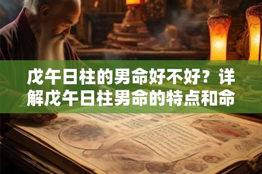 戊午日柱的男命好不好？详解戊午日柱男命的特点和命运走势