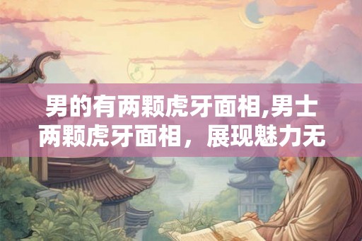 男的有两颗虎牙面相,男士两颗虎牙面相，展现魅力无限！